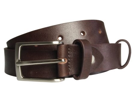 72 Smalldive Brown Slim Width Bridle Leather Belt Online now