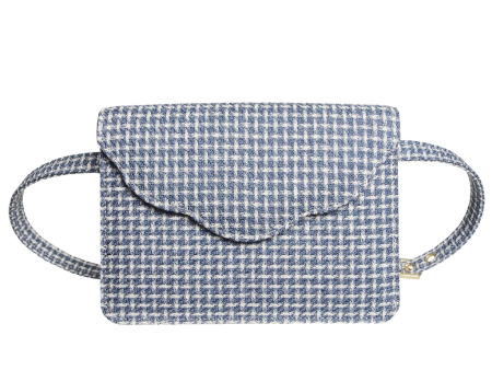 72 Smalldive Blue Fabric Wool Belt Pouch For Sale