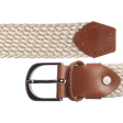 72 Smalldive Beige Slim Width Elastic Viscose Belt For Discount