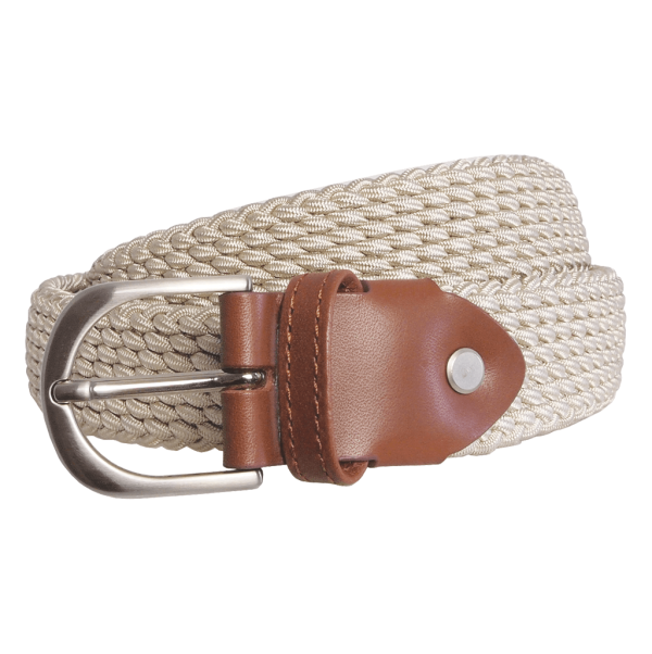 72 Smalldive Beige Slim Width Elastic Viscose Belt For Discount