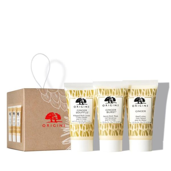 Origins Ginger Greetings Set (Body Cream 30ml, Body Wash 30ml, Hand Lotion30ml) For Cheap