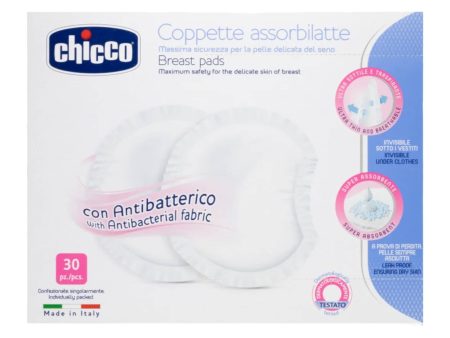 Chicco Επιθέματα Στήθους Αντιβακτηριακά 30τμχ Online Sale