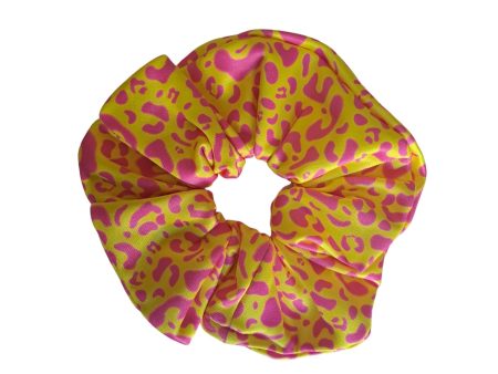 Strechbio Scrunche Animal Print Pink-Yellow Online Sale