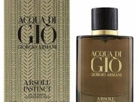 Acqua Di Gio Absolu Instinct by Giorgio Armani for Men 2.5 oz Eau de Parfum Spray Hot on Sale