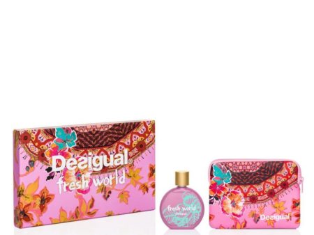 Desigual Fresh World Eau De Toilette 100ml & Vanity Case For Discount