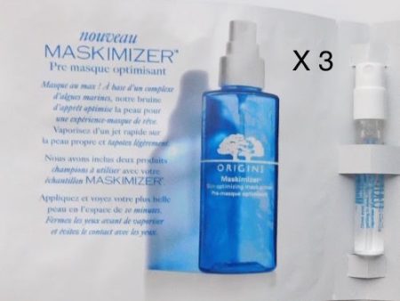 Origins Maskimizer Skin Optimizing Mask Primer 1.5 ml .05 oz Sample Spray Vial (Lot of 3) Online