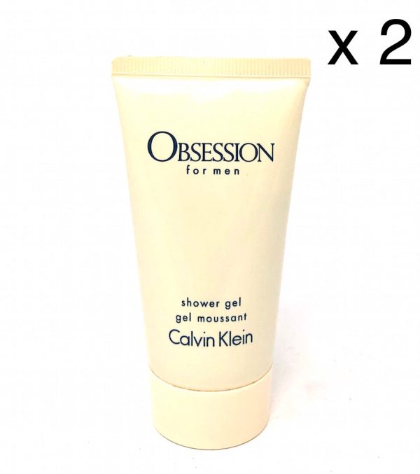 Obsession (Original) for Men by Calvin Klein (50 ml 1.7 oz Each) Shower Gel Deluxe Sample (Lot of 2) Discount