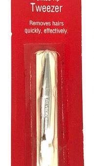 Revlon Deluxe Tweezer Extra-Fine Tips Target Fine Hairs (Point Tip) Made in USA Sale