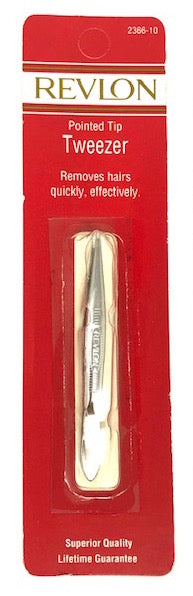 Revlon Deluxe Tweezer Extra-Fine Tips Target Fine Hairs (Point Tip) Made in USA Sale