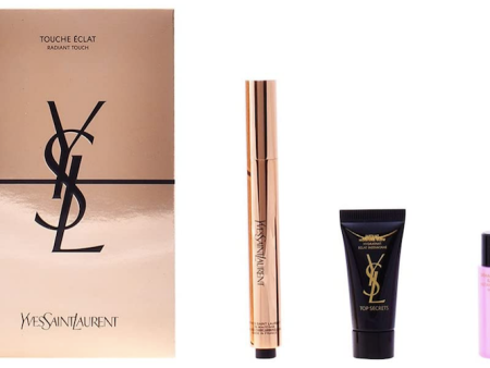 YSL All Eyes On Me 3-Piece Set Touche Eclat   Radiant Touch No. 2, Top Secret Glow & Remover Online Sale