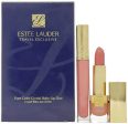 Estee Lauder Pure Color Crystal Baby Lip Duo Travel Exclusive: Lipstick #01 & LipGloss #69 Full Size Online now