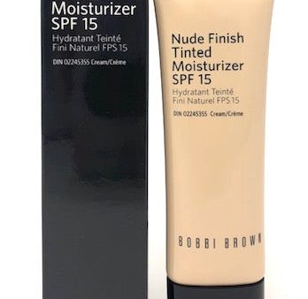 Bobbi Brown Nude Finish Tinted Moisturizer SPF 15 Light Tint) 1.7 oz Full Size Cheap