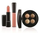 MAC 4-Piece Keepsakes Lip & Eye Set (GOLD) Eyeshadow Quad, Lipstick, Lipgloss & Bag Fashion