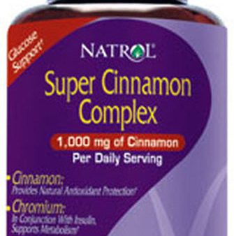 NATROL - Super Cinnamon Complex - 60 Tablets Discount