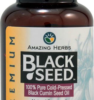 AMAZING HERBS - Premium Black Seed Oil (500 mg) - 90 SoftGels Fashion