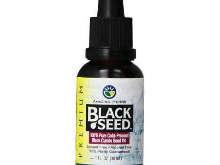 AMAZING HERBS - Black Seed Cold-Pressed Oil - 1 fl. oz. (30 ml) Fashion