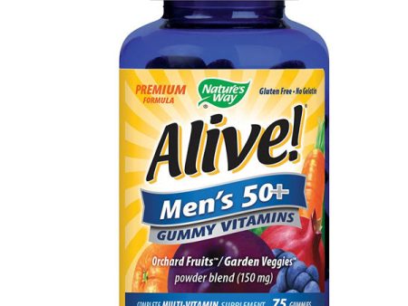 NATURES WAY - Alive Mens 50+ Gummy Vitamins - 75 Gummies Sale